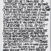 American Idiot hardcover lyric book - page 8