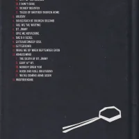 American Idiot hardcover lyric book - back cover