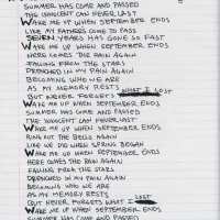 American Idiot hardcover lyric book - page 34