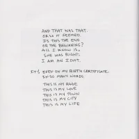 American Idiot hardcover lyric book - page 50