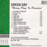 Boring Days in Paradise - back cover