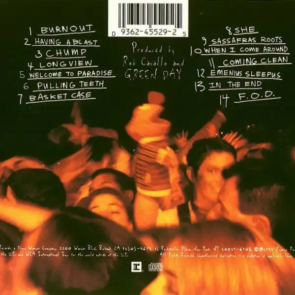 Dookie - Back Cover with Ernie