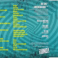 Oh Love EU single - back of front cover