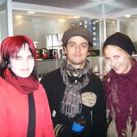 Frida and Silja with Billie Joe