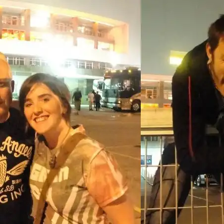 Rachel and Maddy with Green Day