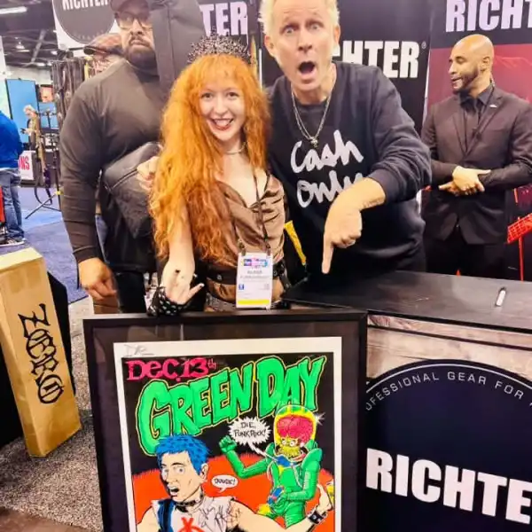 Alana Corrado with Mike Dirnt