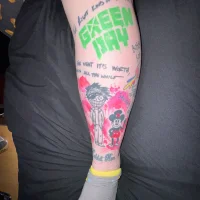 Saviors One Eyed Bastard and Green Day Logo