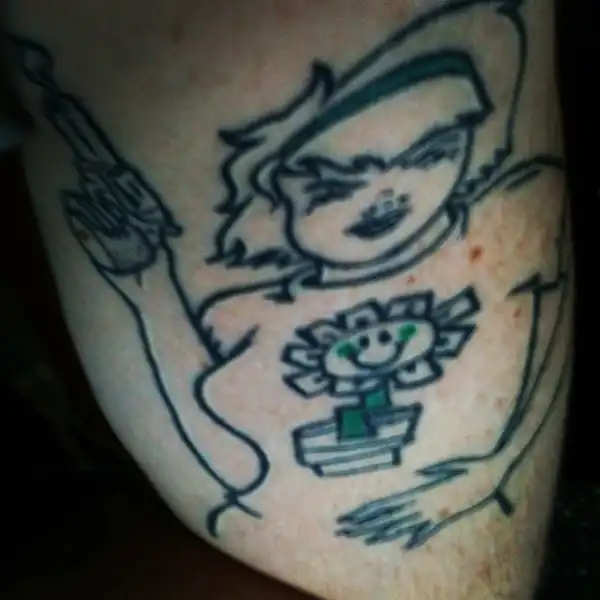 Kerplunk Girl Logo Tattoo
