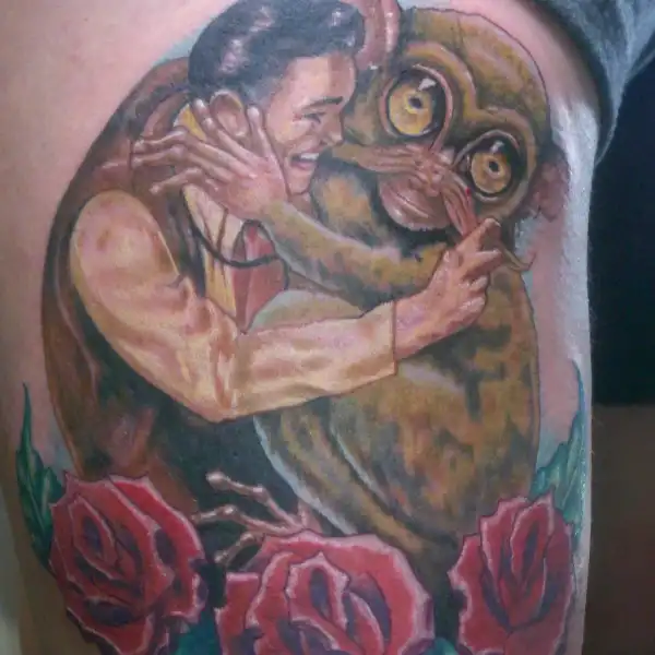Insomniac Artwork and Roses Tattoo