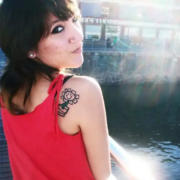 Kerplunk Flower Tattoo