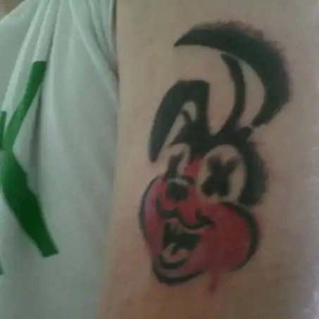 Awesome as Fuck Bunny Tattoo