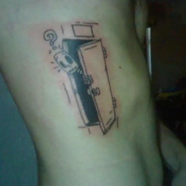 Skeleton Door Tattoo