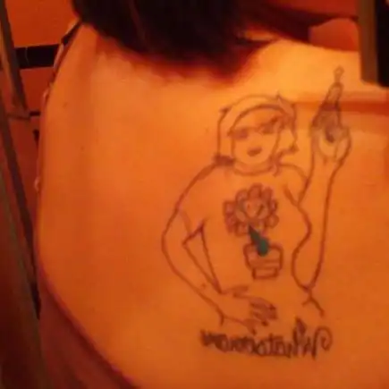 Kerplunk Girl Logo Tattoo
