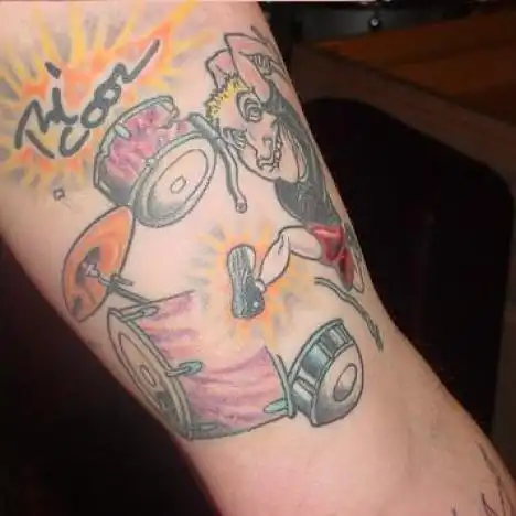 Tré Cool Drummer Tattoo