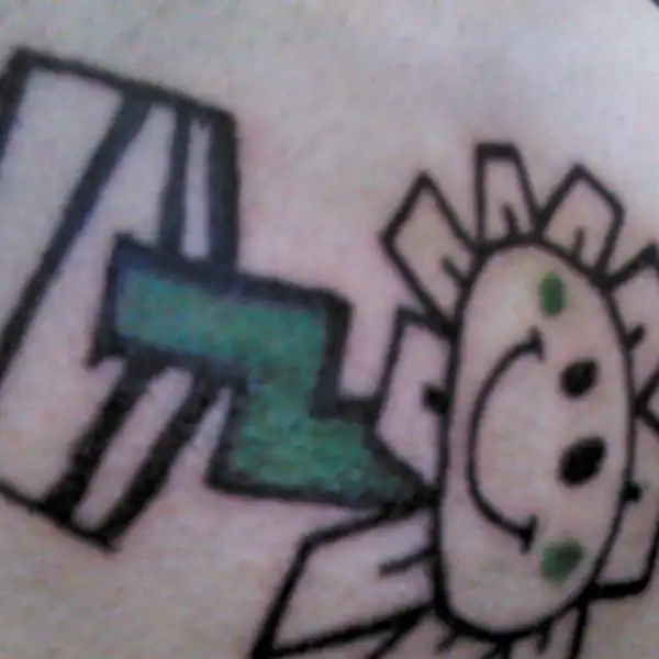 Kerplunk Flower Tattoo
