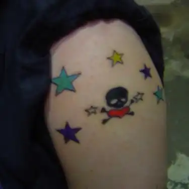 Skull and Stars Tattoo