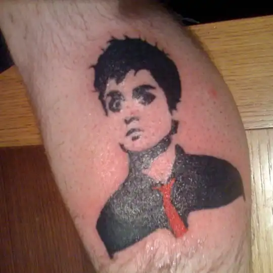 Billie Joe Armstrong Portrait Tattoo