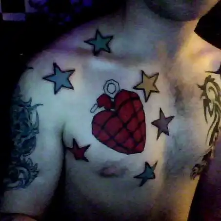 American Idiot Heart Grenade Tattoo