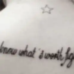 Text from Green Day's '21 Guns' Tattoo