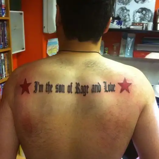 Jesus of Suburbia Lyric Tattoo