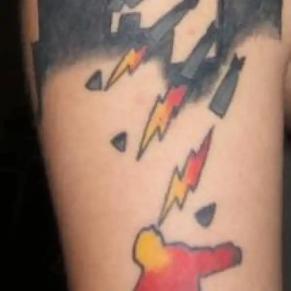 Warning Artwork Tattoo