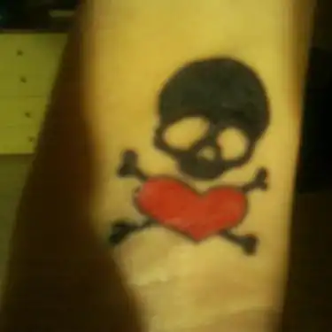 Adeline Records Logo Tattoo