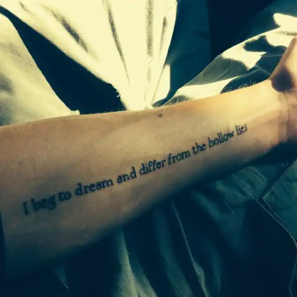 Lyric Tattoo