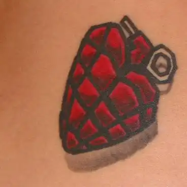 American Idiot Heart Grenade Tattoo