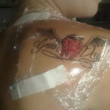 American Idiot Heart Grenade Tattoo