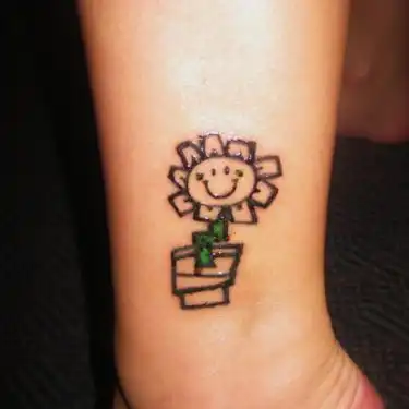 Kerplunk Flower Tattoo