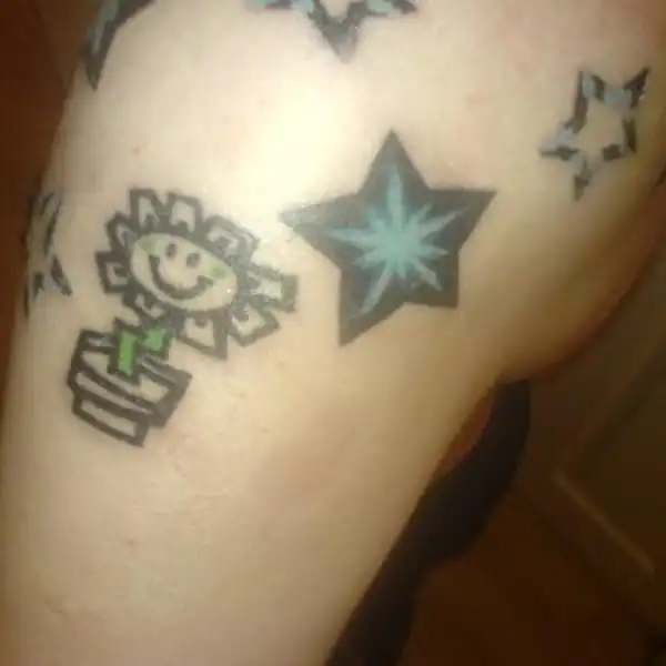 Kerplunk Flower Tattoo