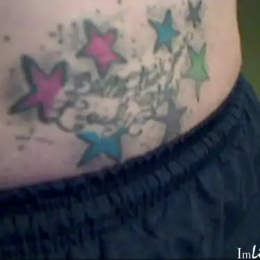 Multicolored Stars Tattoo