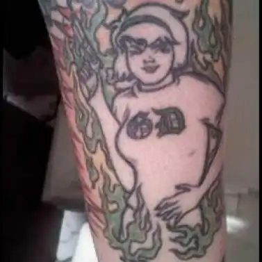 Kerplunk Girl Logo Tattoo