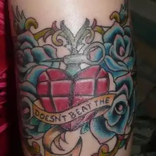 American Idiot Heart Grenade Tattoo