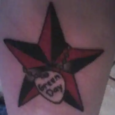Green Day guitar Pick and Star