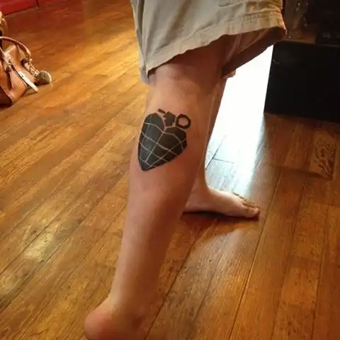 American Idiot Heart Grenade Tattoo