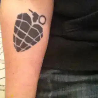 American Idiot Heart Grenade Tattoo