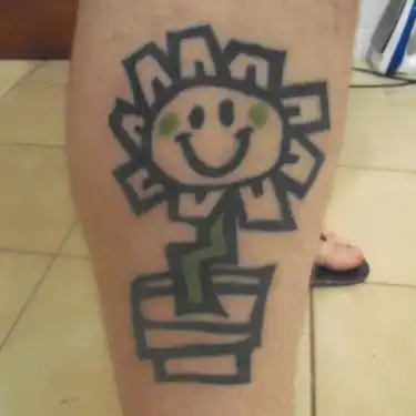 Kerplunk Flower Tattoo