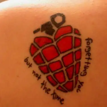 American Idiot Heart Grenade Tattoo