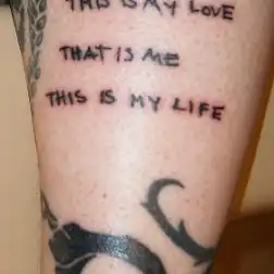 Text Tattoo