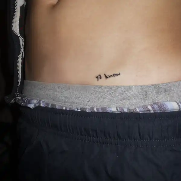 Text: Ya Know Tattoo