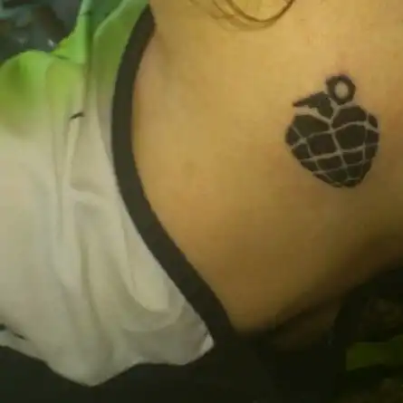 American Idiot Heart Grenade Tattoo