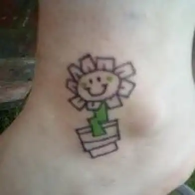 Kerplunk Flower Tattoo