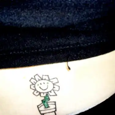 Kerplunk Flower Tattoo