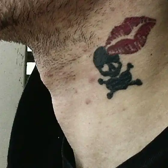 Heat and Skill Crossbones Tattoo