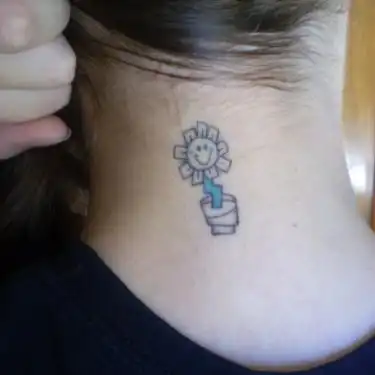 Kerplunk Flower Tattoo