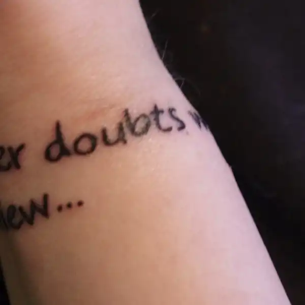 Green Day She Lyric Tattoo