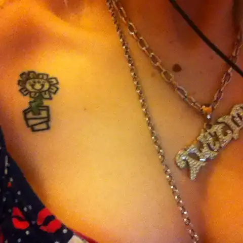 Kerplunk Flower Tattoo