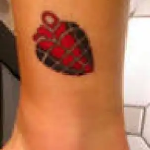 American Idiot Heart Grenade Tattoo