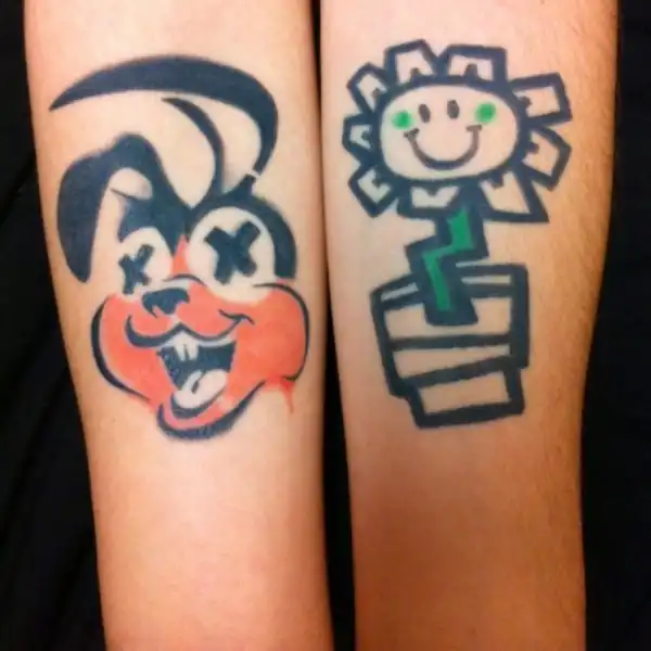 Kerplunk Flower Tattoo